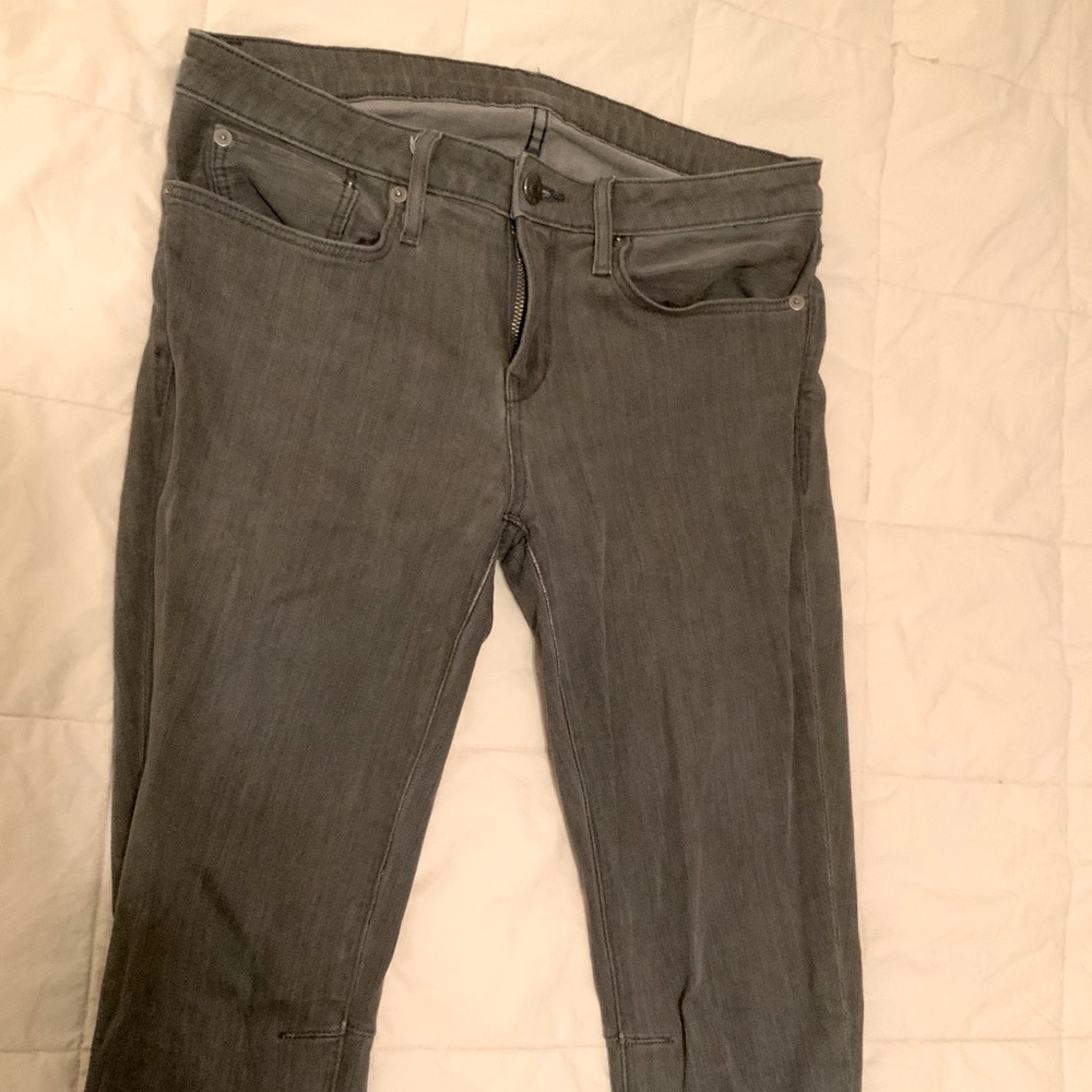 Helmet Lang Skinny Jeans in Charcoal Wash, Size 28